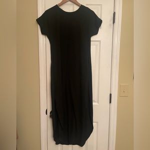 Anabress black maxi  boho bohemian dress small Anthropologie like New